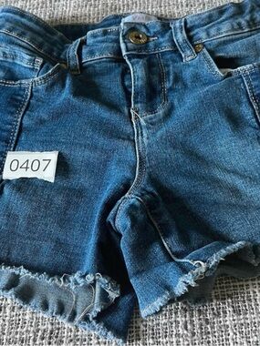 YMI Blue Frayed Hem Girls Denim Shorts